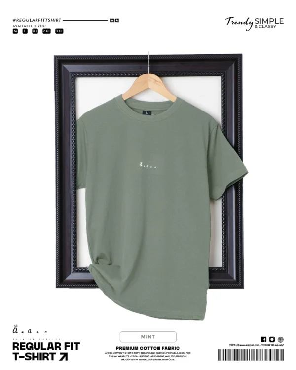 Regular Fit Plain Mint