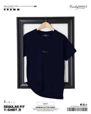 Regular Fit Plain Navy