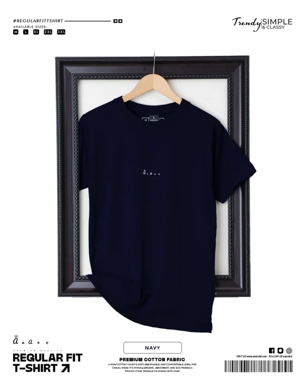 Regular Fit Plain Navy
