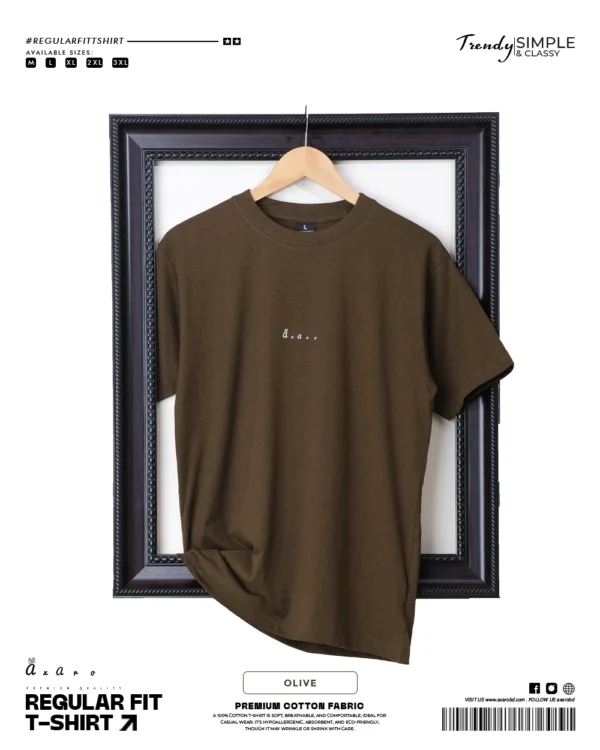 Regular Fit Plain Olive
