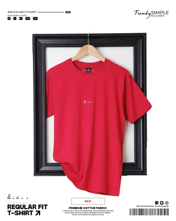 Regular Fit Plain Red
