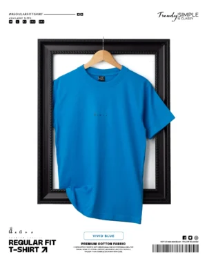 Regular Fit Plain Vivid Blue