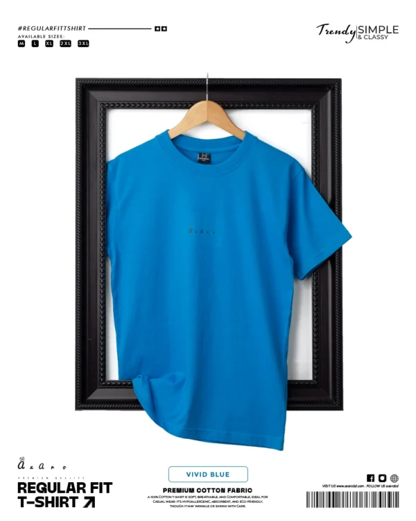 Regular Fit Plain Vivid Blue
