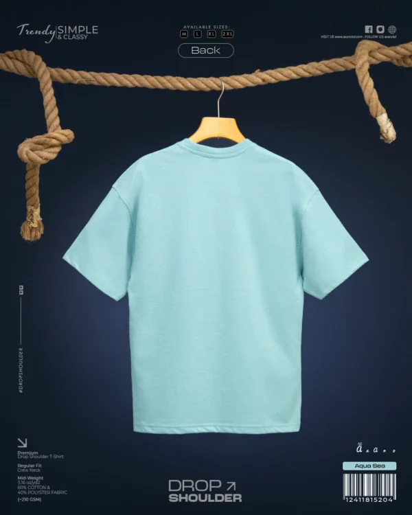 Aqua Sea Drop Shoulder Tshirt