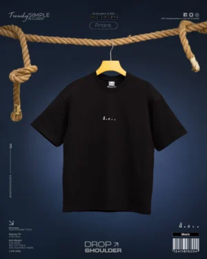 Black Drop Shoulder Tshirt