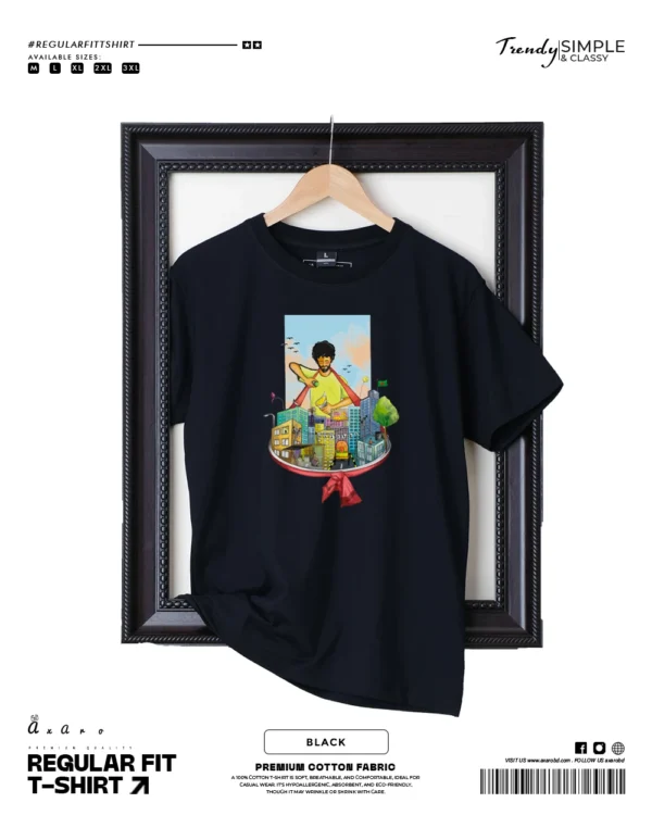 Regular Fit Jhalmuriwala Black