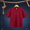 Maroon Drop Shoulder Tshirt