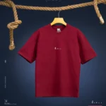 Maroon Drop Shoulder Tshirt