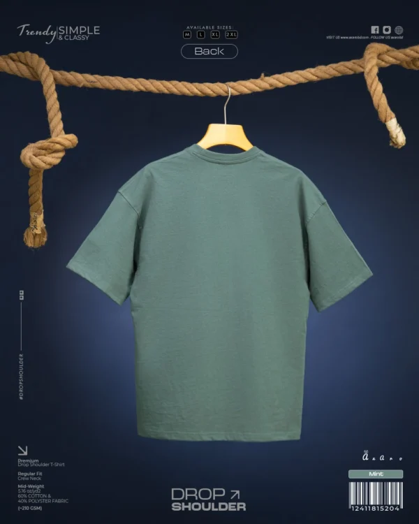 Mint Drop Shoulder Tshirt