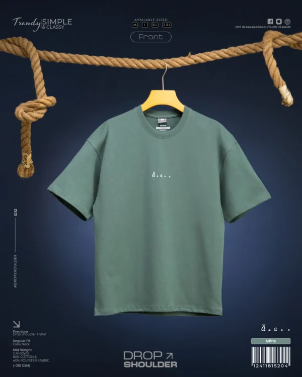 Mint Drop Shoulder Tshirt