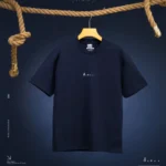 Navy Drop Shoulder Tshirt