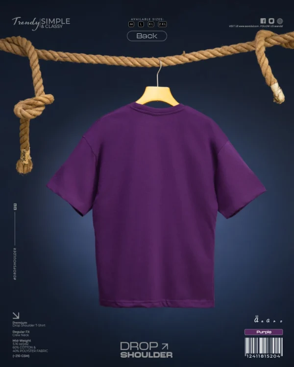 Purple Drop Shoulder Tshirt