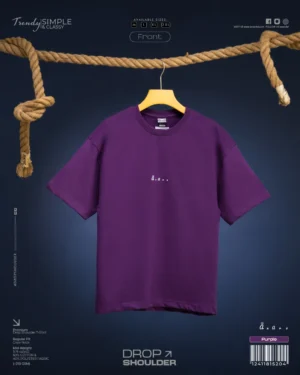 Purple Drop Shoulder Tshirt