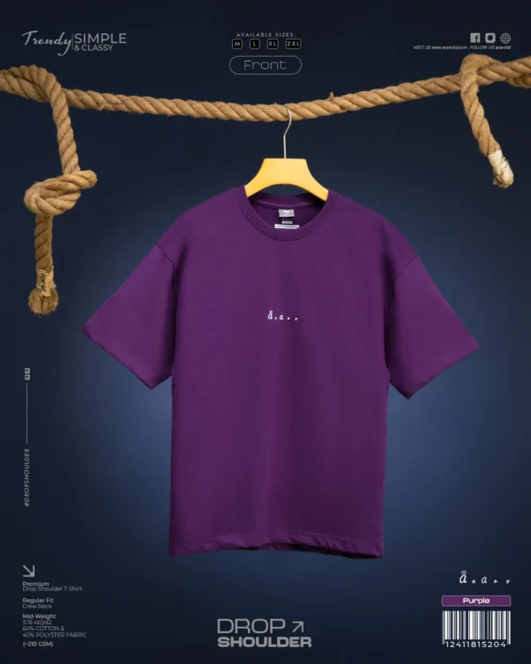 Purple Drop Shoulder Tshirt