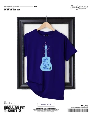 Regular Fit Taray Taray Royal Blue