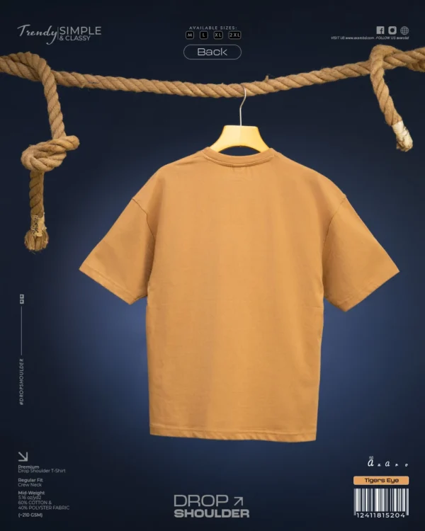 Tiger's Eye Drop Shoulder Tshirt