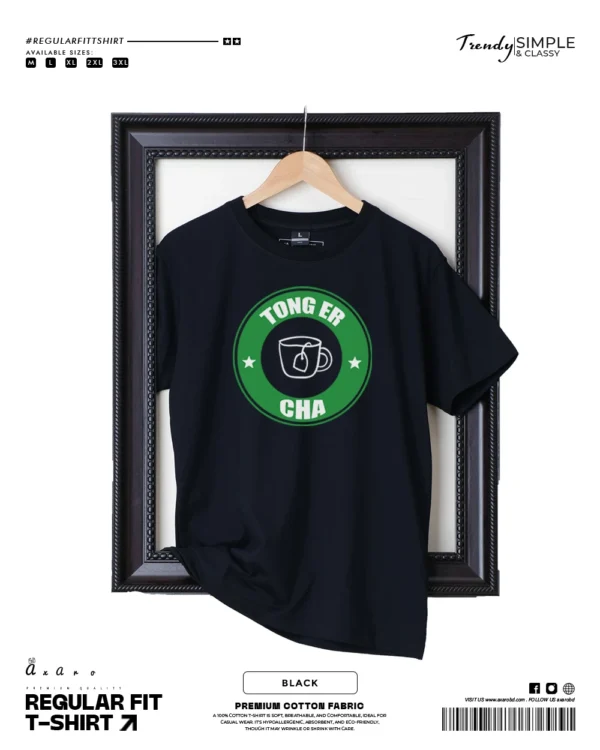 Regular Fit Tonger Cha Black