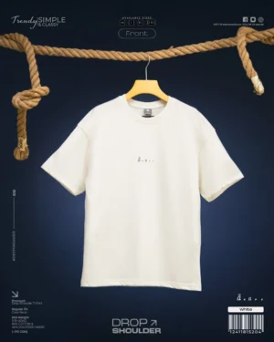 White Drop Shoulder Tshirt