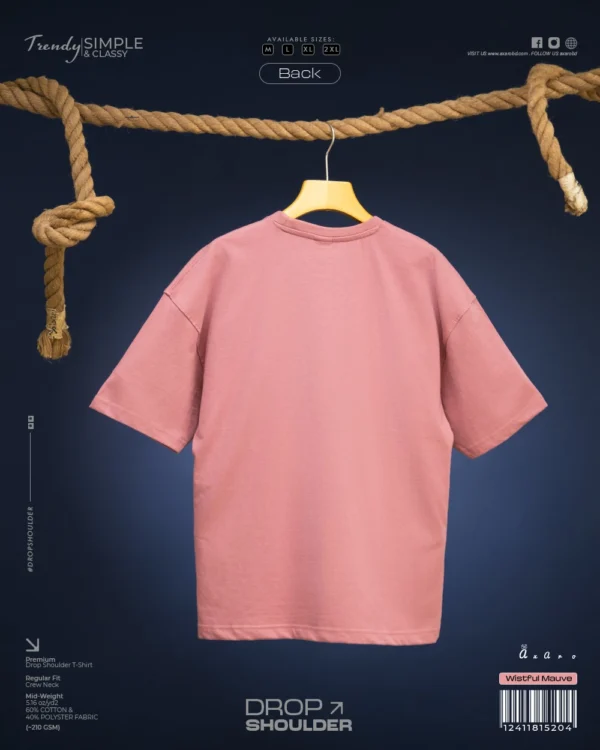 Wistful Mauve Drop Shoulder Tshirt