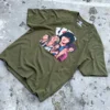 Vintage Alice in Borderland Olive Drop Shoulder