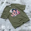 Vintage Alice in Borderland Olive Drop Shoulder