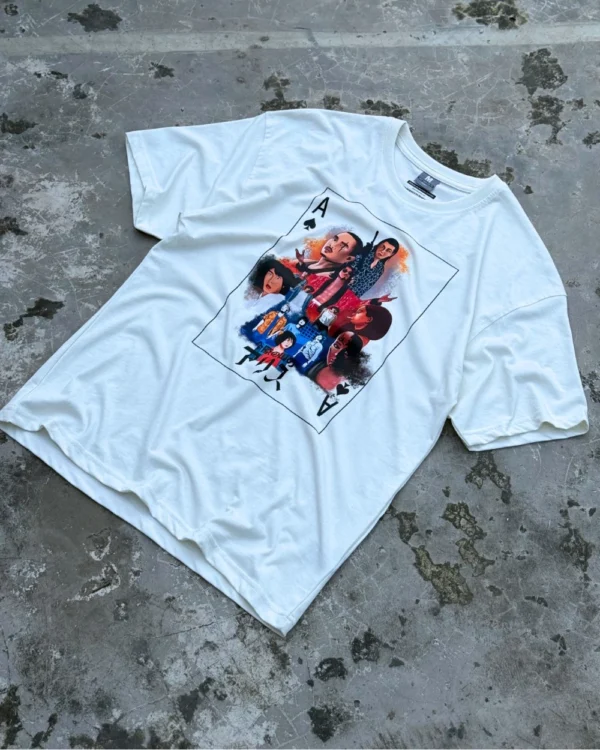 Alice in Borderland Ace of Spade White Drop Shoulder
