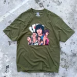 Vintage Alice in Borderland Olive Drop Shoulder